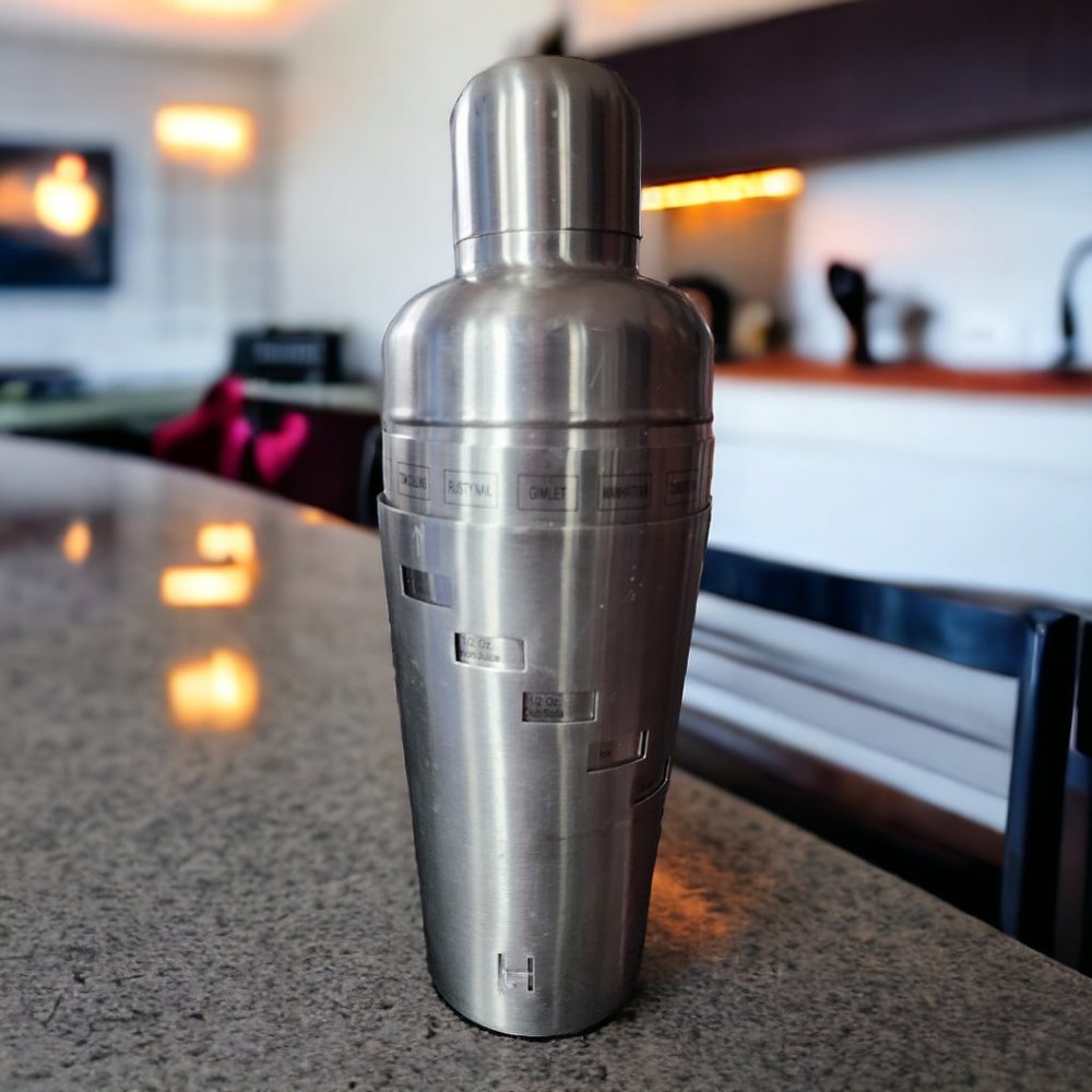 RESTORATION HARDWARE Cocktail shaker with Dial Drink Recipes